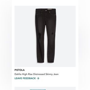 Black distressed jeans from Stitch Fix.size 8.